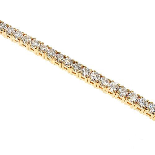 14K ゴールド パーセルダイヤモンド テニスブレスレット #67129